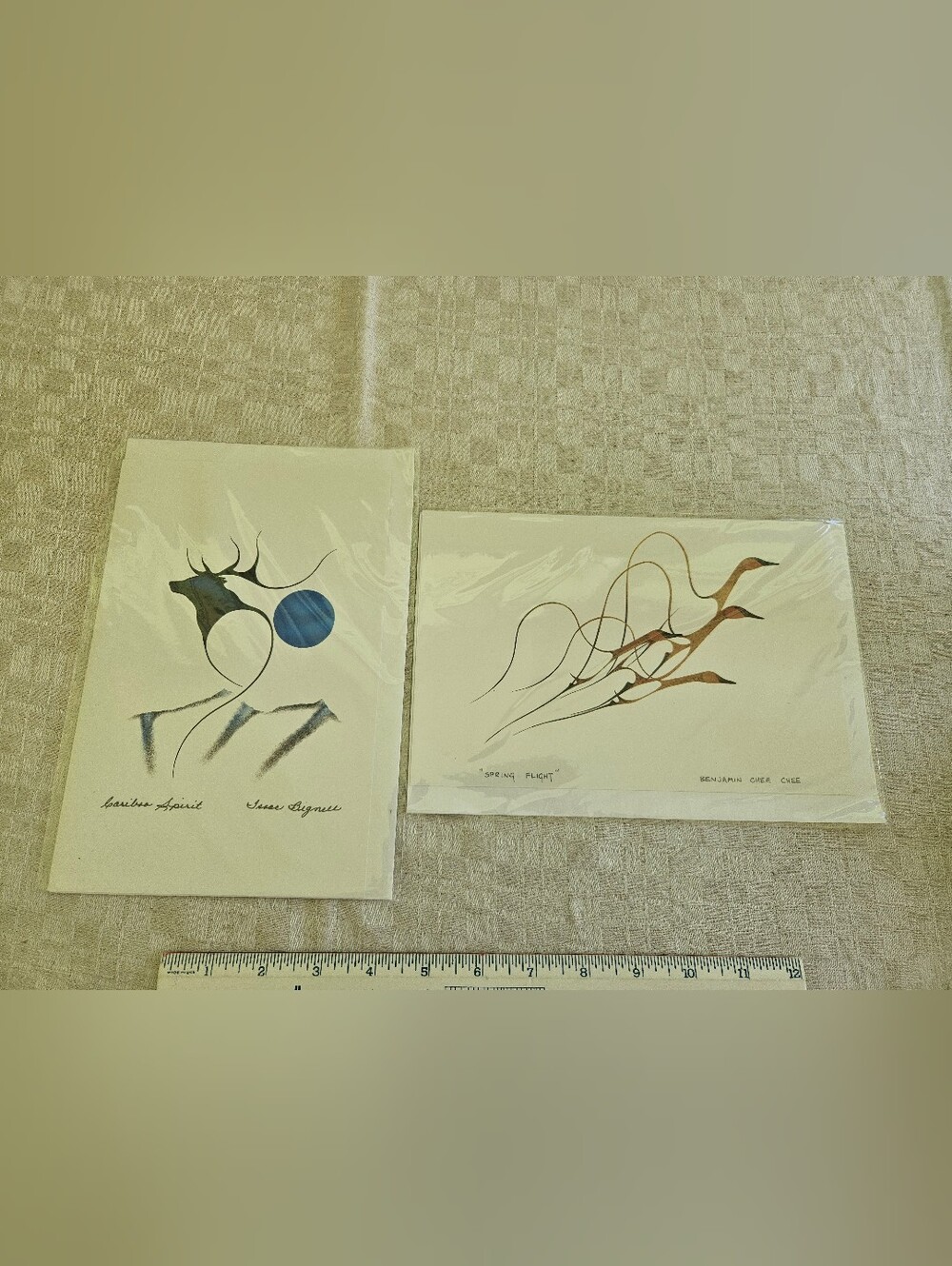CARIBOU SPIRIT Cree Isaac Bignell Spring Flight Ojibway Benjamin Chee Chee Print